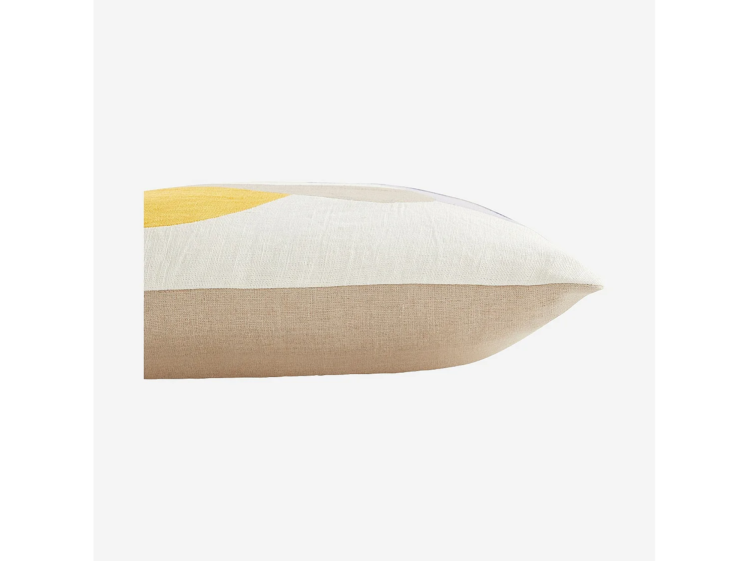 Coussin en lin - 45 x 45 cm - Vert kaki et bleu - Design by Floriane Jacques
