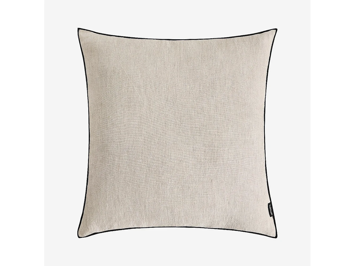 Habitat - Coussin en lin à bourdon noir - 45 x 45 cm - Naturel - Brunelle