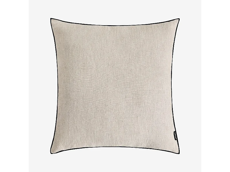 Habitat - Coussin en lin à bourdon noir - 45 x 45 cm - Naturel - Brunelle