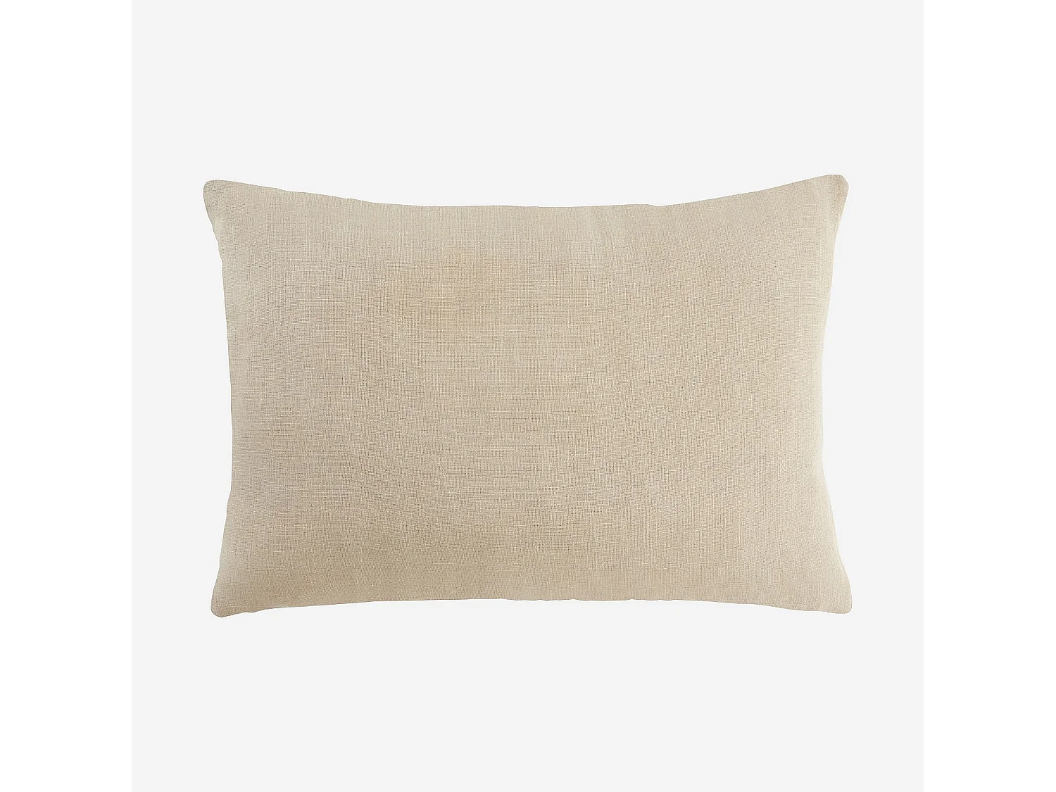 Coussin en lin - 30 x 60 cm - Rose et marron - Design by Floriane Jacques