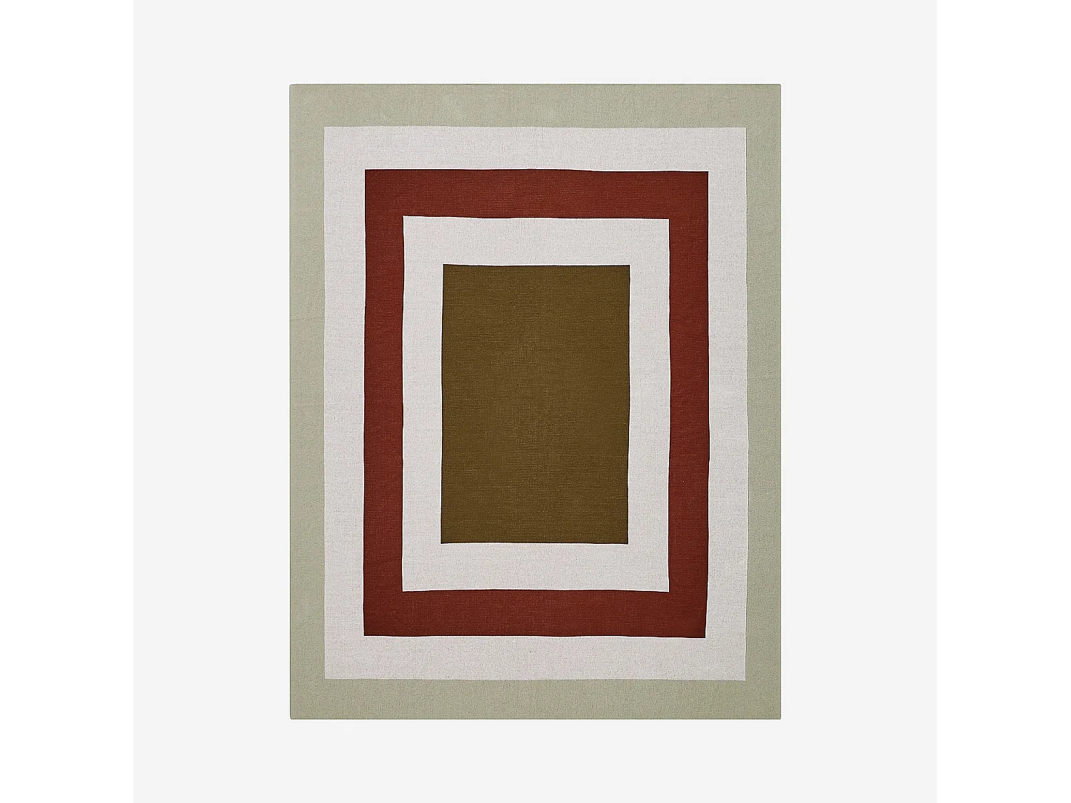 Habitat - Plaid en coton - 130 x 170 cm - Ecru et bronze - Design by Floriane Jacques - Billie