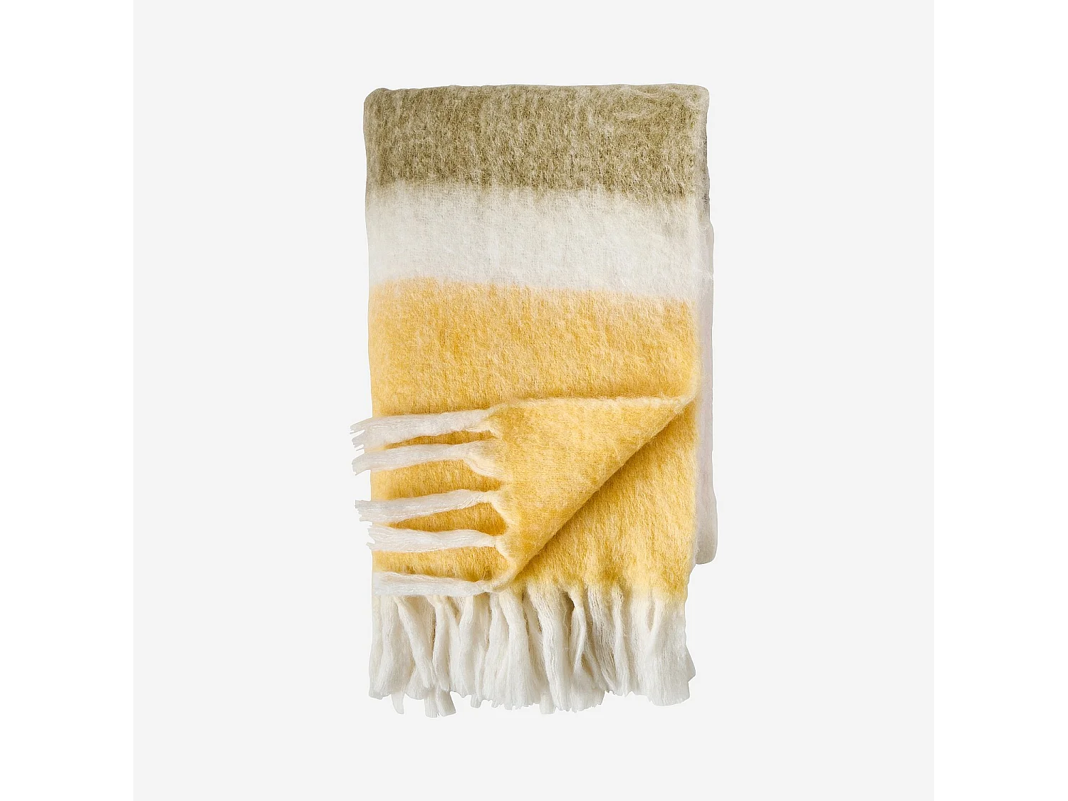 Habitat - Plaid en laine - 130 x 170 cm - Rose et marron - Design by Floriane Jacques - Armel