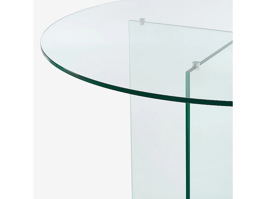 Habitat - Table ronde en verre trempé - Transparent - Design by Céline Mognon Fichet - Elory