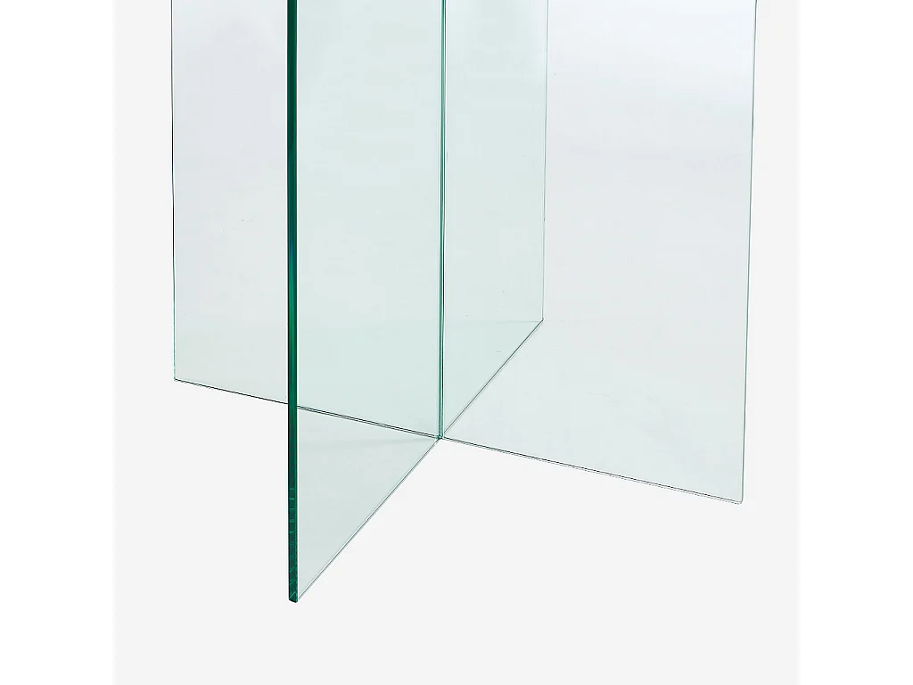 Habitat - Table ronde en verre trempé - Transparent - Design by Céline Mognon Fichet - Elory