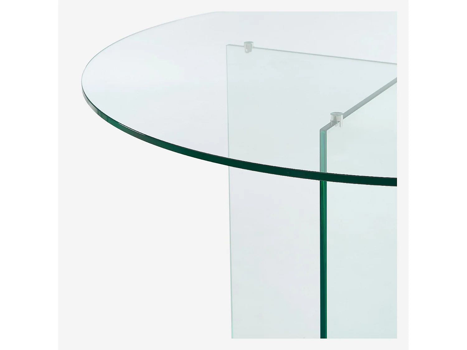 Habitat - Table ronde en verre trempé - Transparent - Design by Céline Mognon Fichet - Elory