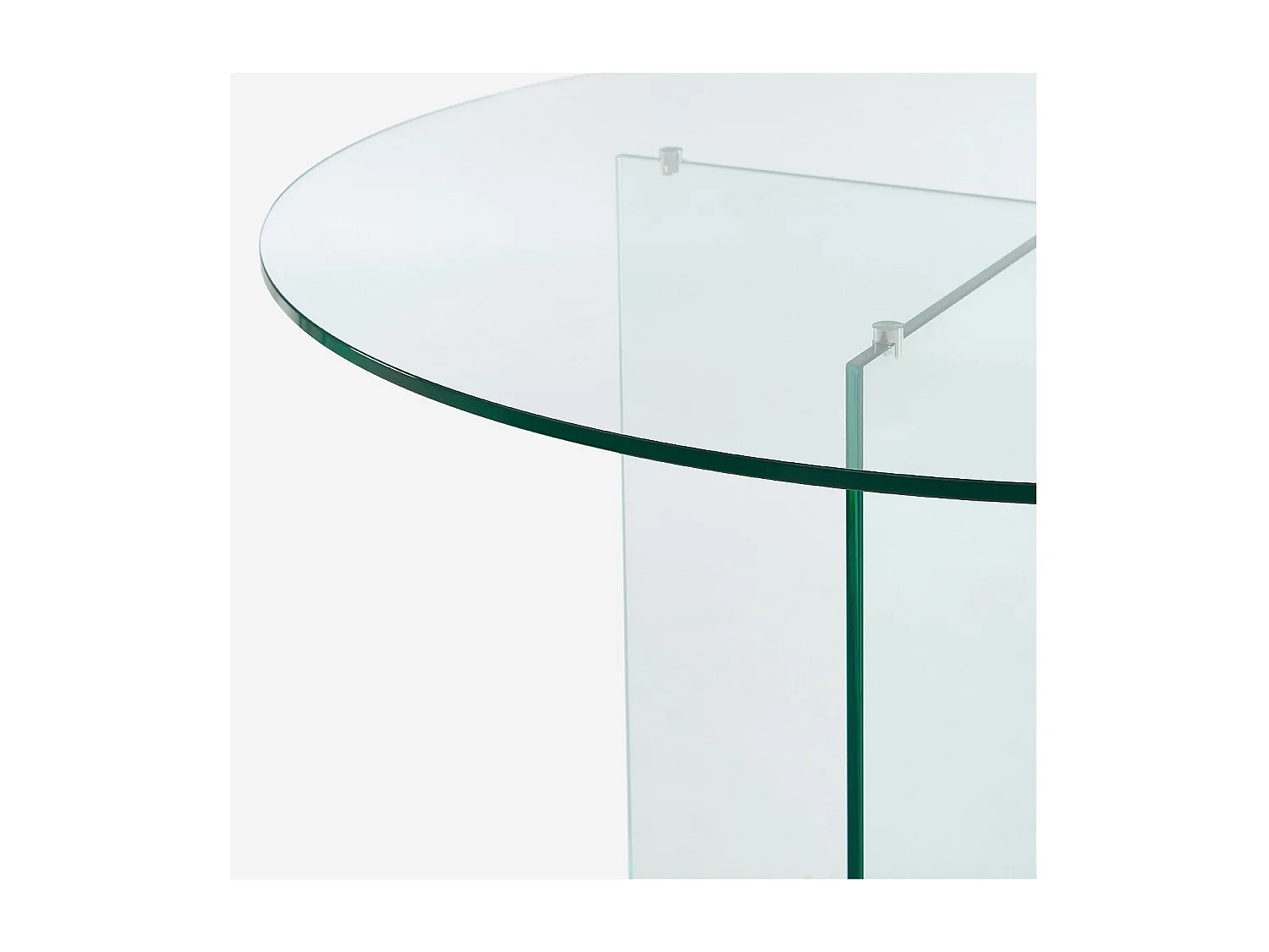 Habitat - Table ronde en verre trempé - Transparent - Design by Céline Mognon Fichet - Elory