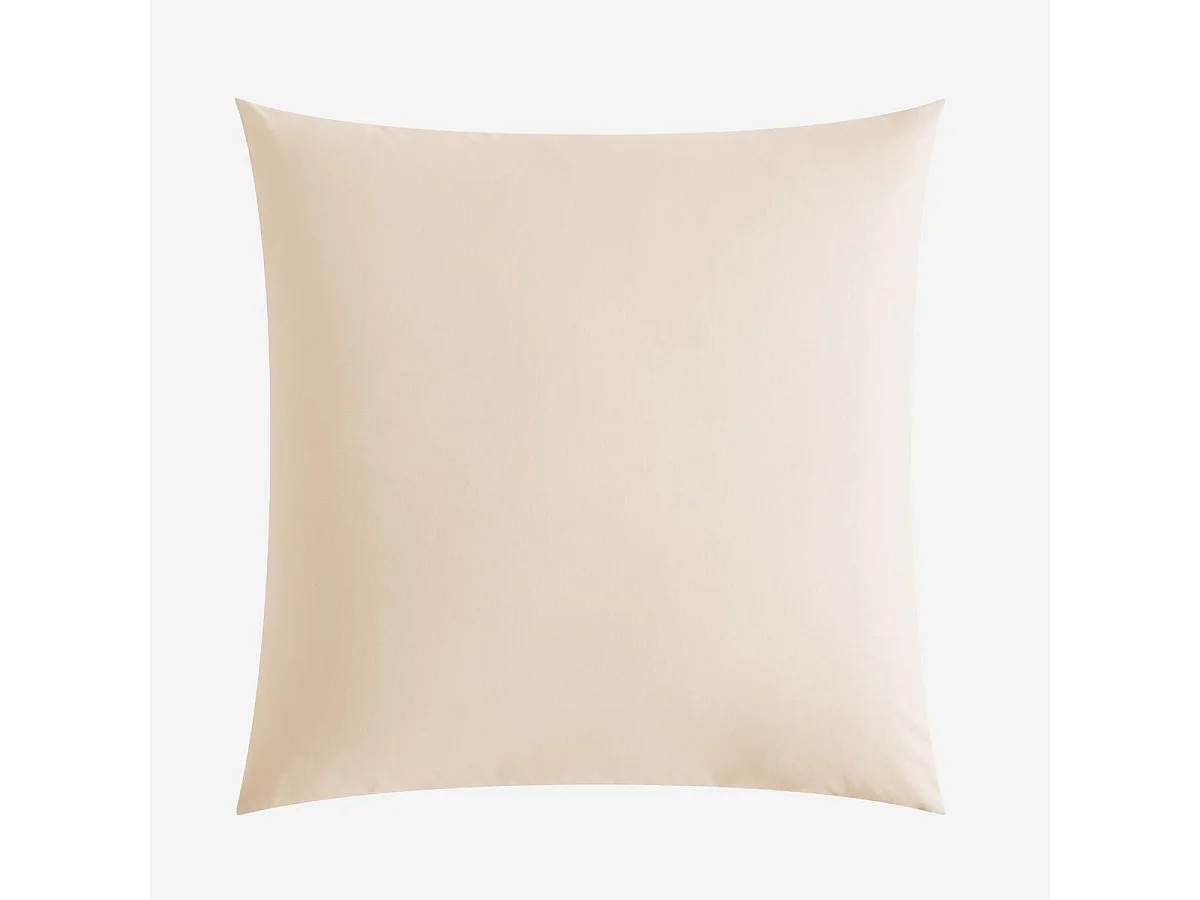 Habitat - Taie d'oreiller en percale de coton - 65 x 65 cm - Ivoire - Amance