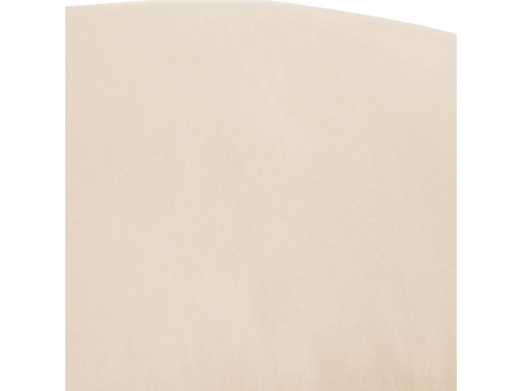 Habitat - Taie d'oreiller en percale de coton - 65 x 65 cm - Ivoire - Amance