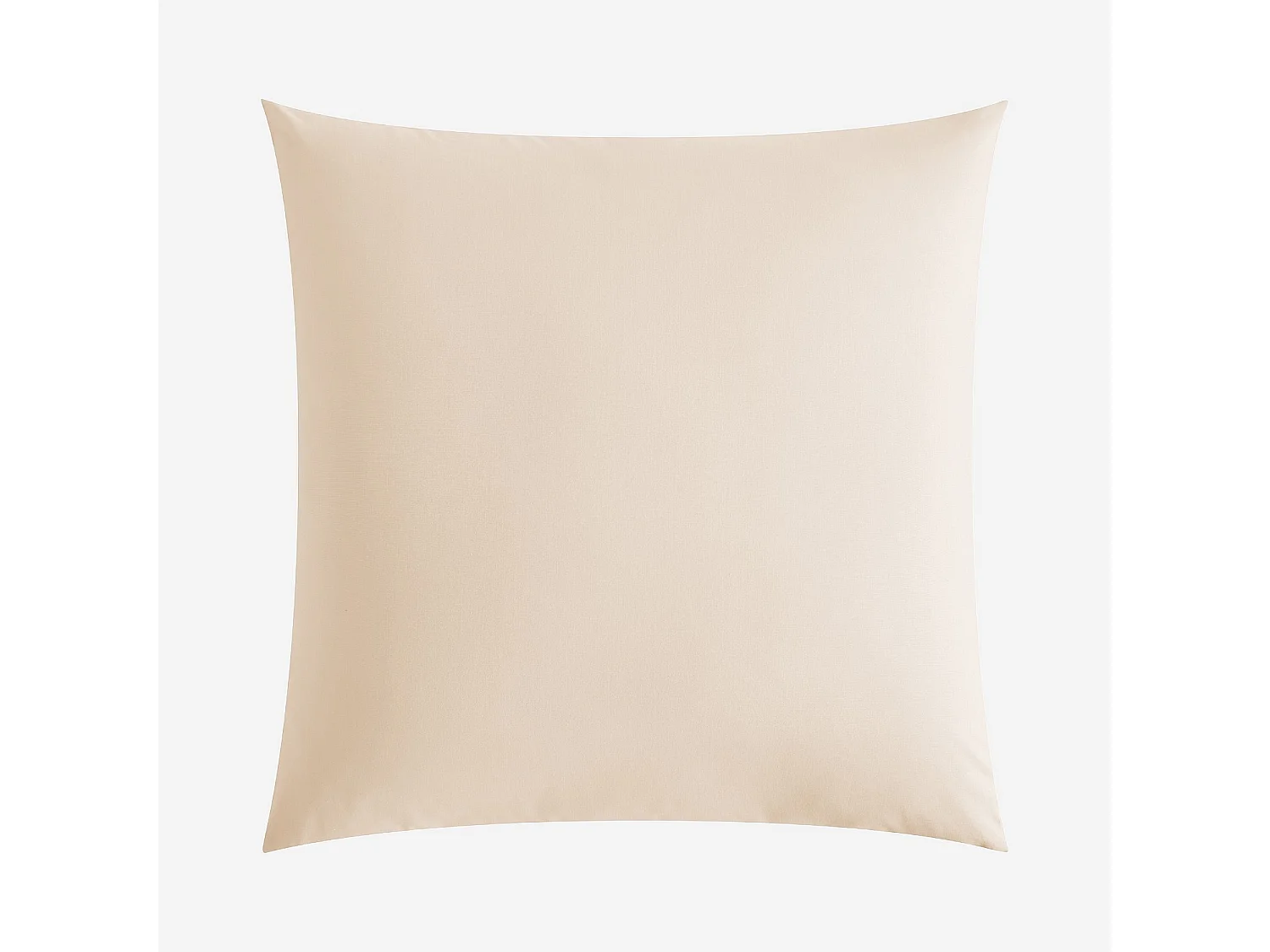 Habitat - Taie d'oreiller en percale de coton - 65 x 65 cm - Ivoire - Amance