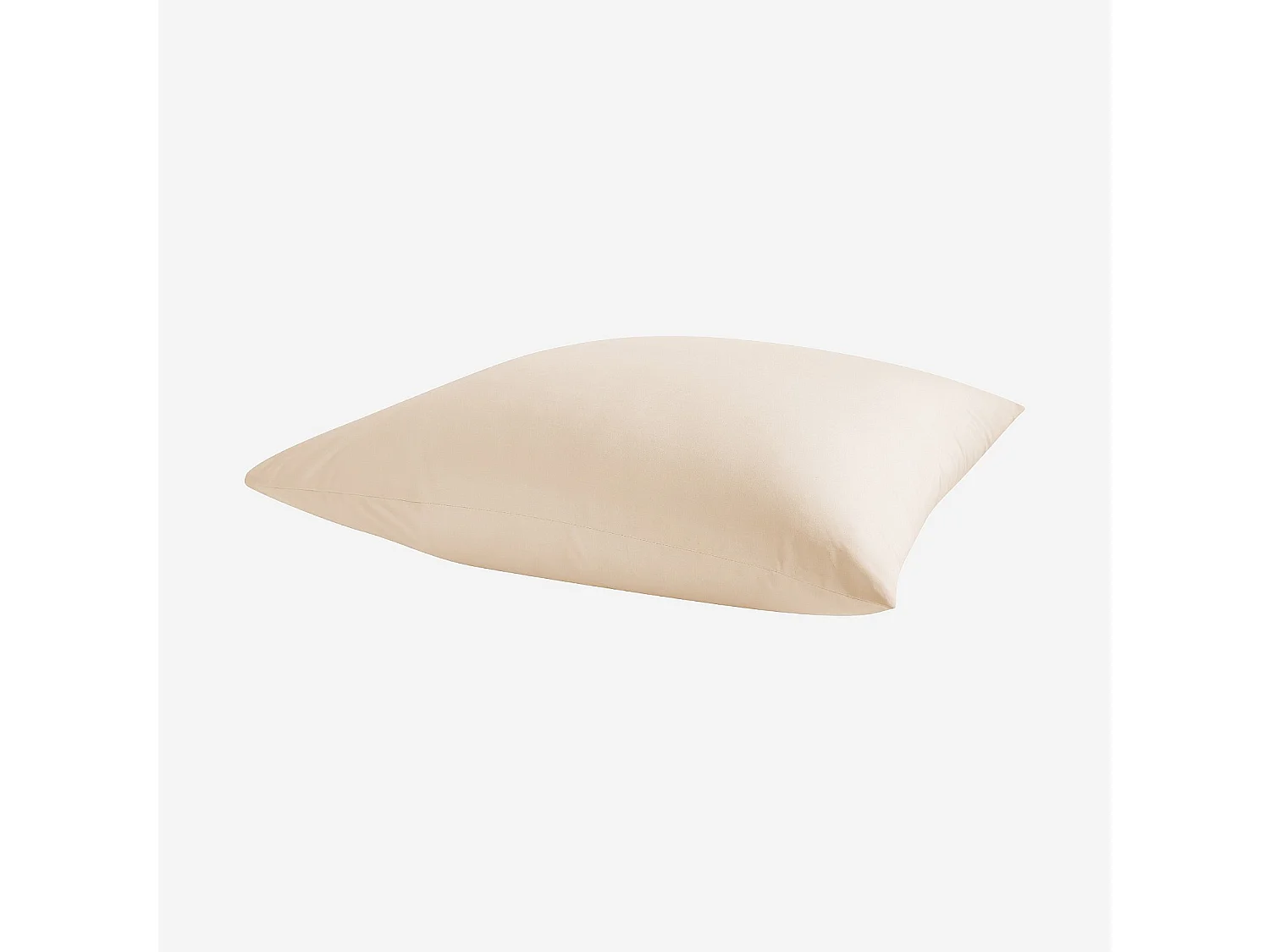 Taie d'oreiller en percale de coton - 65 x 65 cm - Ivoire
