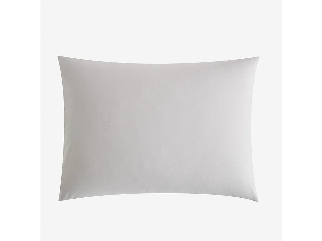 Habitat - Taie d'oreiller en percale de coton - 50 x 70 cm - Gris perle - Amance