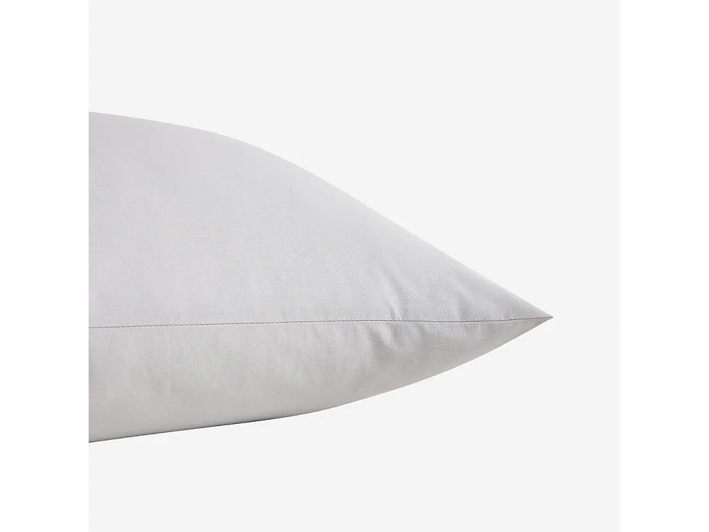 Habitat - Taie d'oreiller en percale de coton - 50 x 70 cm - Gris perle - Amance