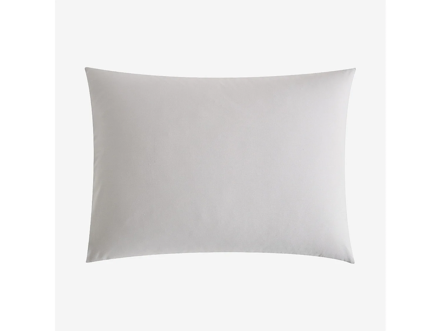 Taie d'oreiller en percale de coton - 50 x 70 cm - Gris perle