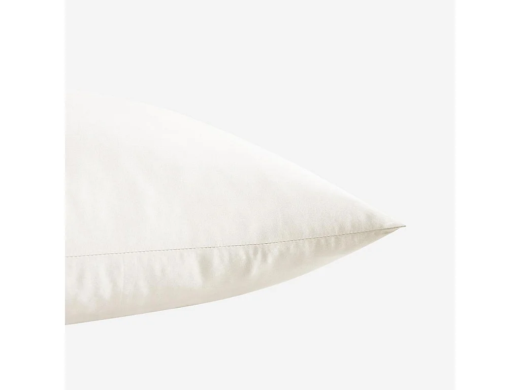 Habitat - Taie d'oreiller en satin de coton - 65 x 65 cm - Sable - Alexane