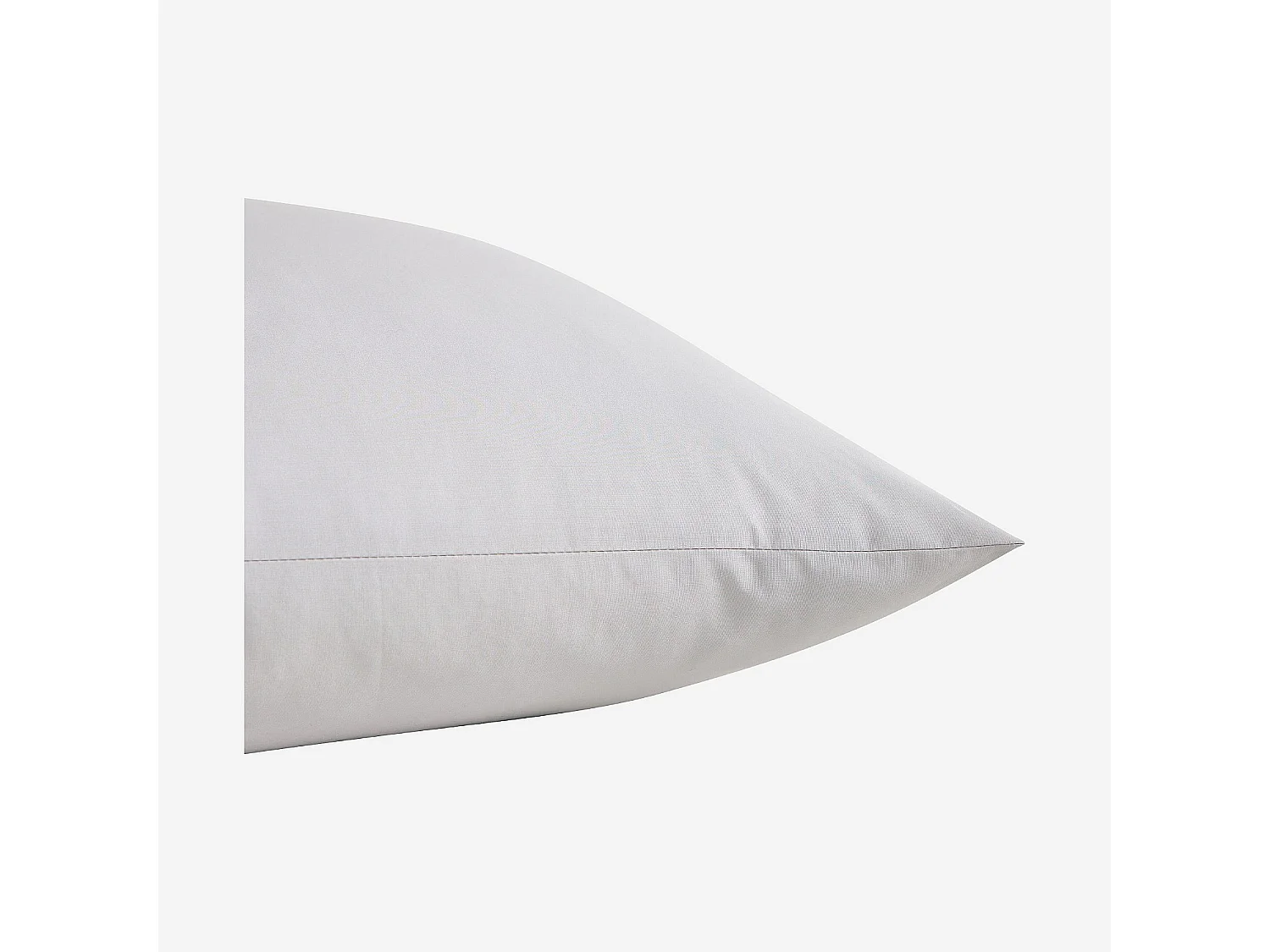 Taie d'oreiller en percale de coton - 65 x 65 cm - Gris perle