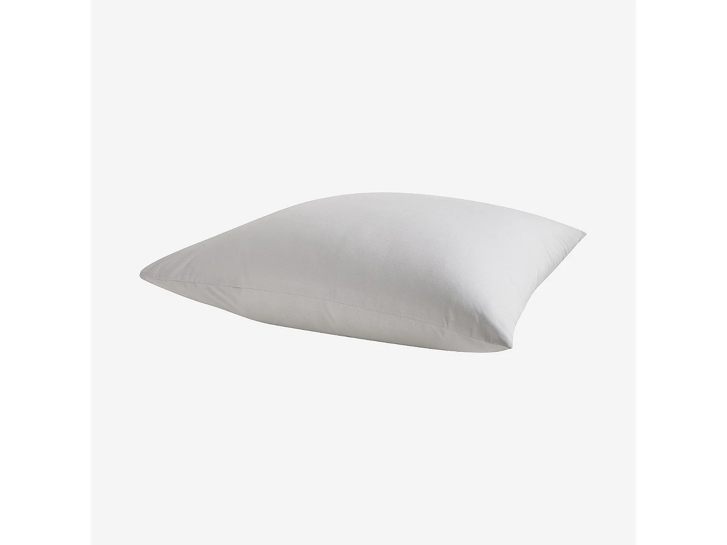 Taie d'oreiller en percale de coton - 65 x 65 cm - Gris perle