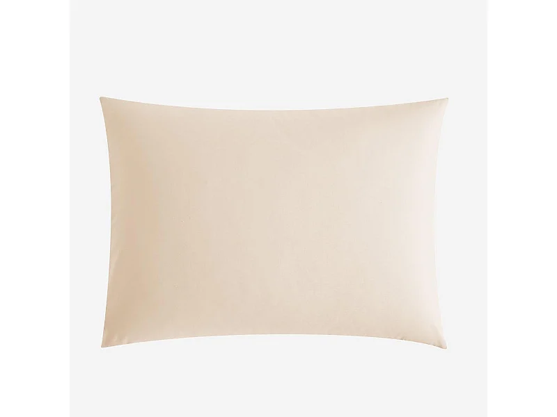Habitat - Taie d'oreiller en percale de coton - 50 x 70 cm - Ivoire - Amance