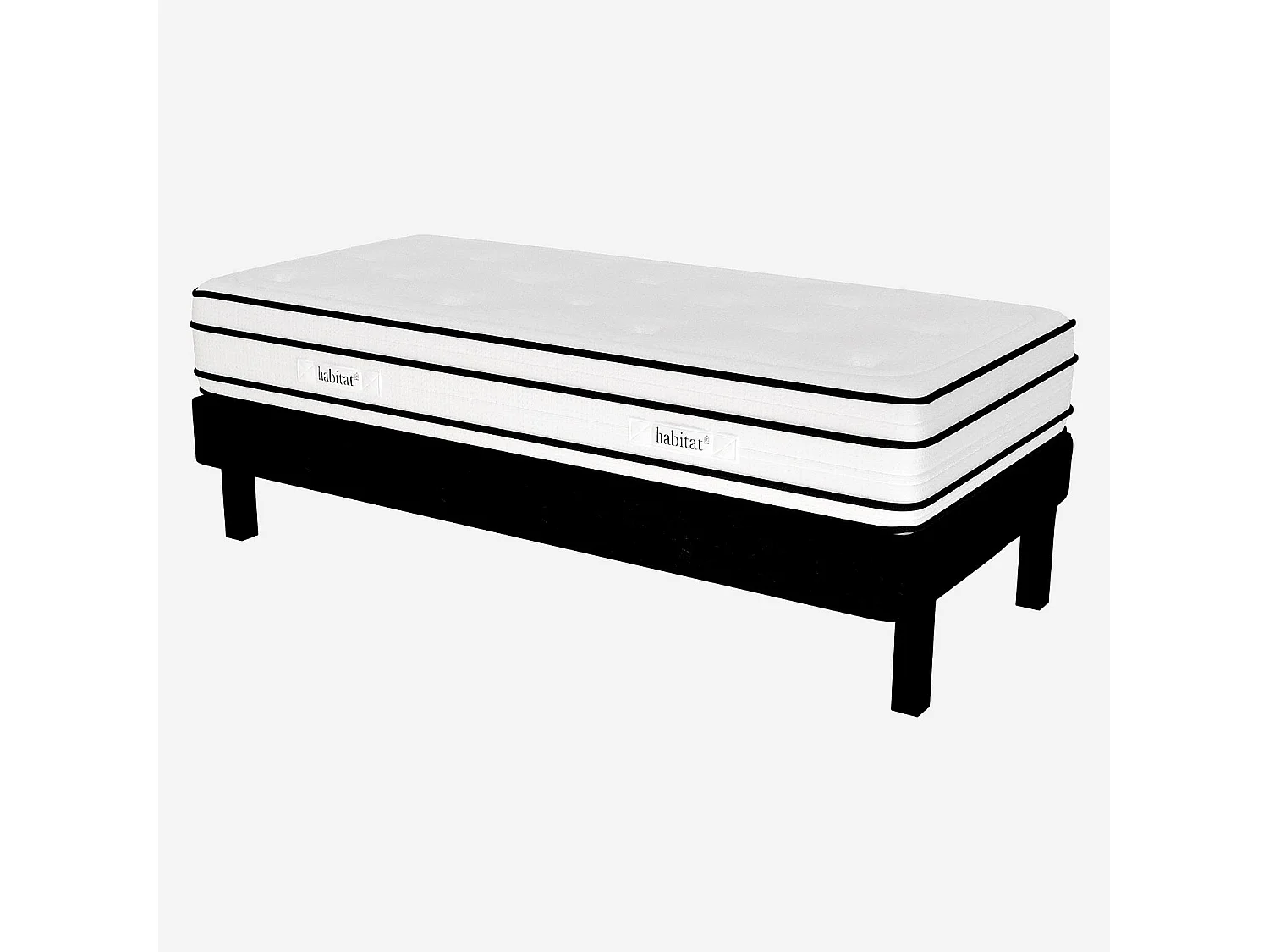 Habitat - Matelas hybride ressorts ensachés et mousse à mémoire de forme  - 80 x 200 cm - Dream hybride
