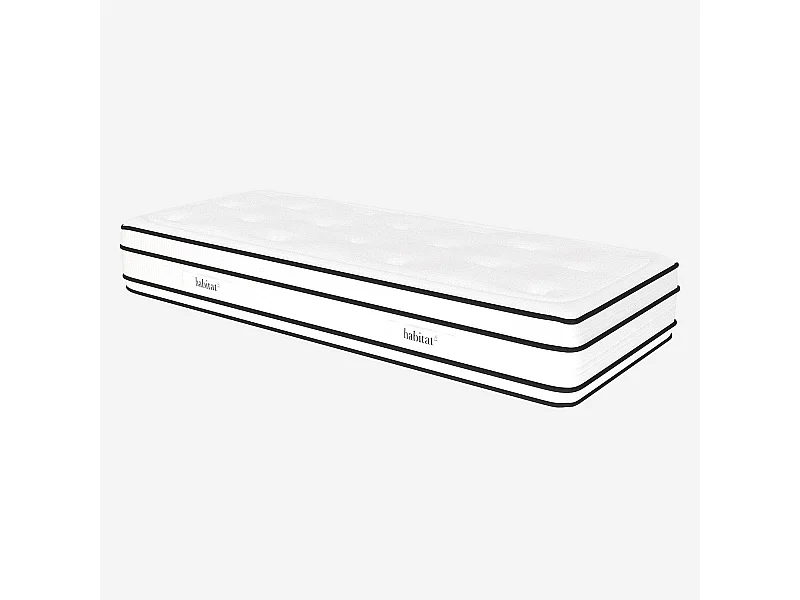 Habitat - Matelas hybride ressorts ensachés et mousse à mémoire de forme  - 80 x 200 cm - Dream hybride
