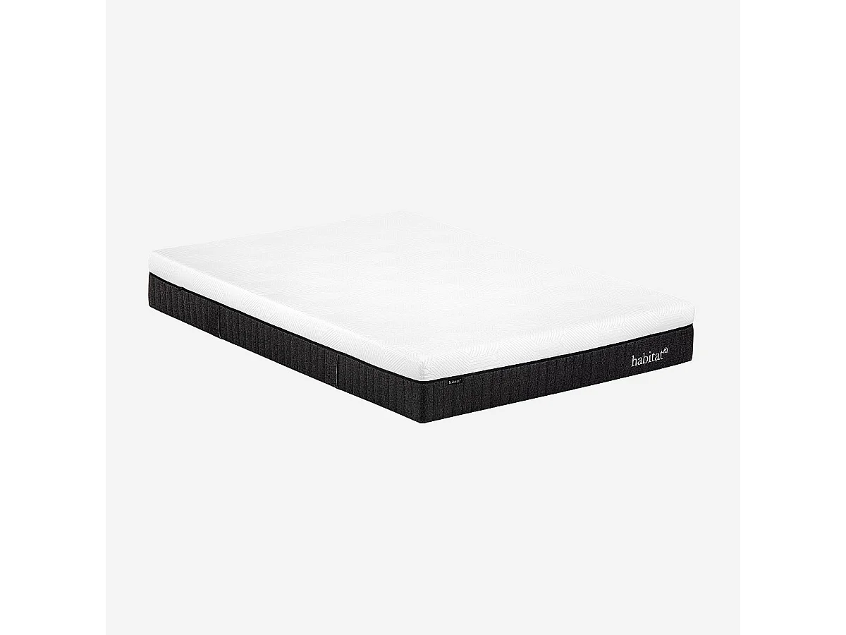 Habitat - Matelas hybride déhoussable ressorts ensachés et mousse à mémoire de forme - 140 x 200 cm - Hybride genese