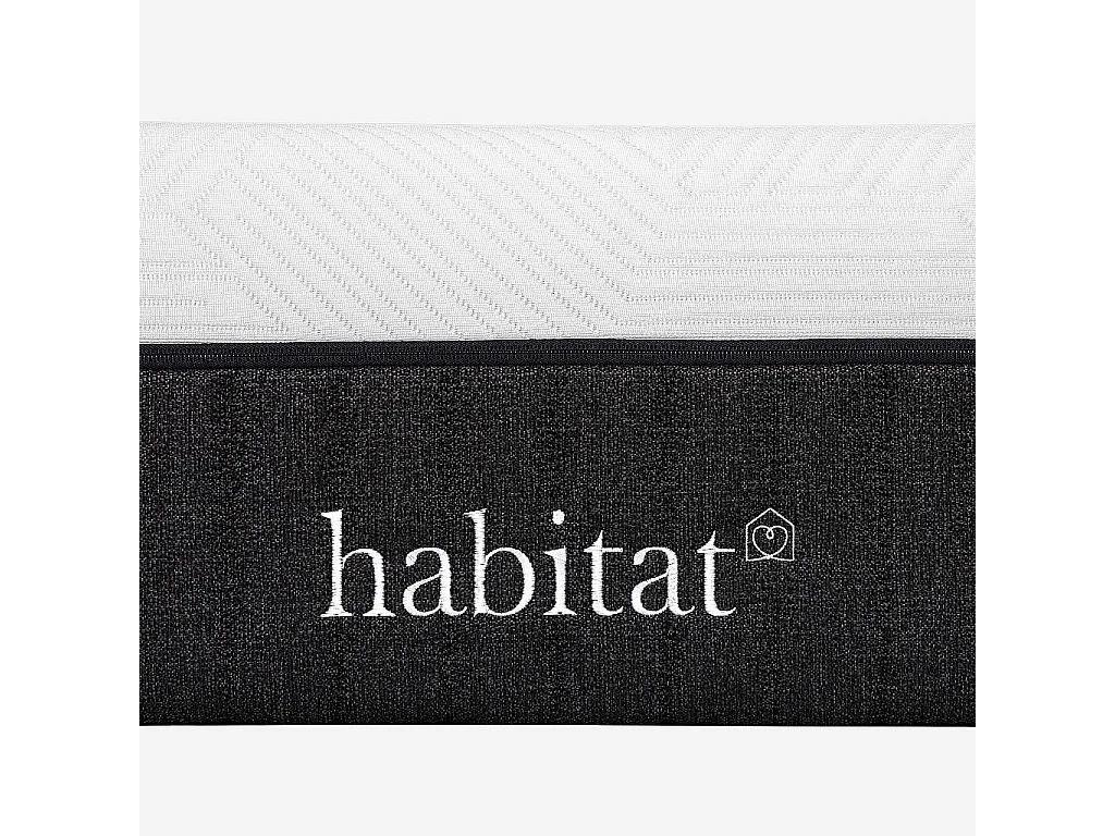 Habitat - Matelas hybride déhoussable ressorts ensachés et mousse à mémoire de forme - 160 x 200 cm - Hybride genese