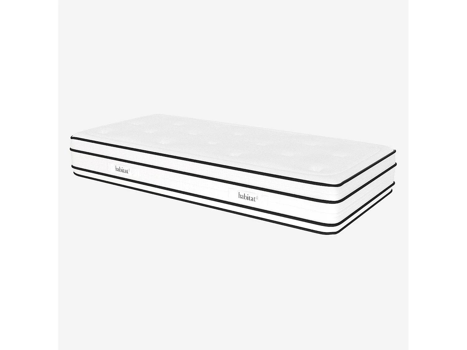 Habitat - Matelas hybride ressorts ensachés et mousse à mémoire de forme - 90 x 190 cm - Dream hybride
