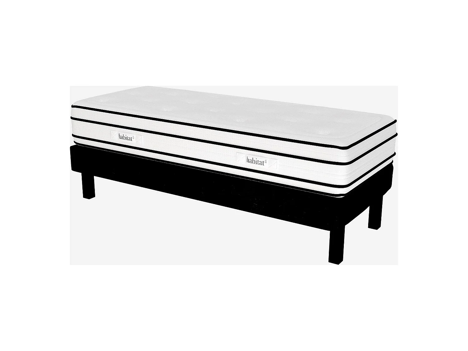 Habitat - Matelas hybride ressorts ensachés et mousse à mémoire de forme - 90 x 190 cm - Dream hybride