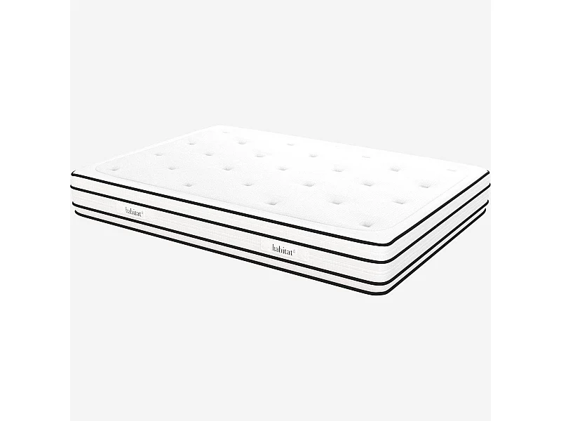 Habitat - Matelas hybride ressorts ensachés et mousse à mémoire de forme - 140 x 200 cm - Hybride