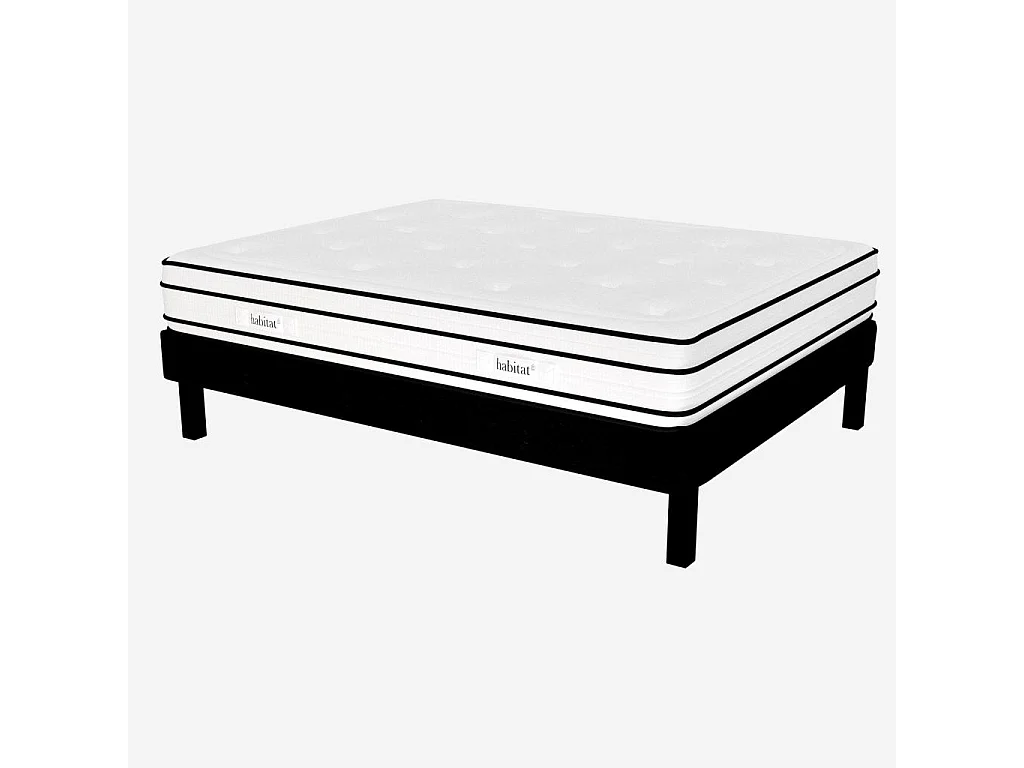 Habitat - Matelas hybride ressorts ensachés et mousse à mémoire de forme - 140 x 200 cm - Hybride