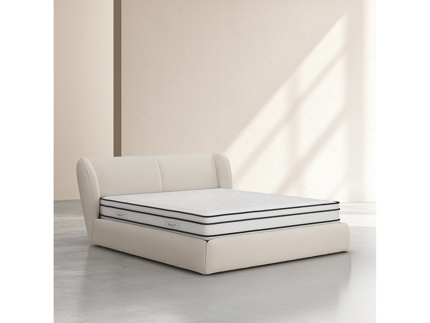 Habitat - Matelas hybride ressorts ensachés et mousse à mémoire de forme - 180 x 200 cm - Hybride