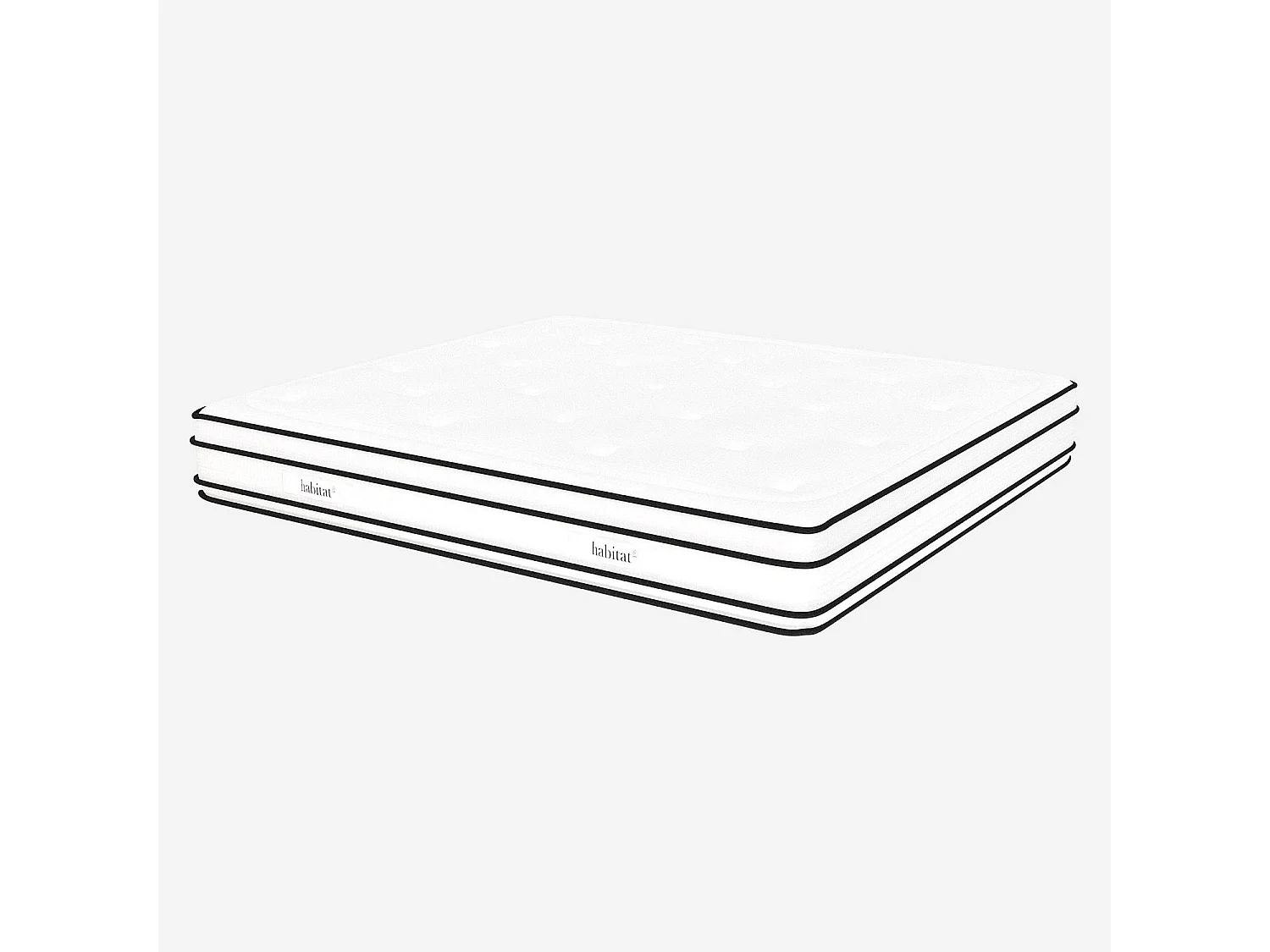 Habitat - Matelas hybride ressorts ensachés et mousse à mémoire de forme - 180 x 200 cm - Hybride