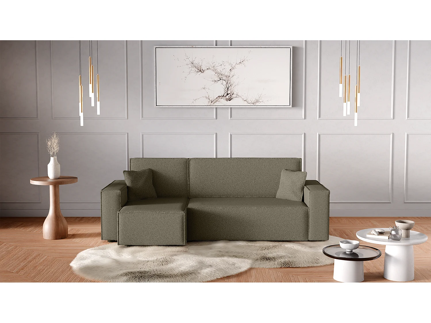 Canapé d'Angle avec fonction de couchage Karl L du fabricant