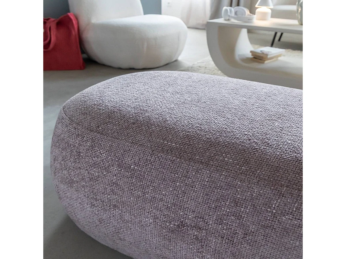 Banc en tissu lilas Lola