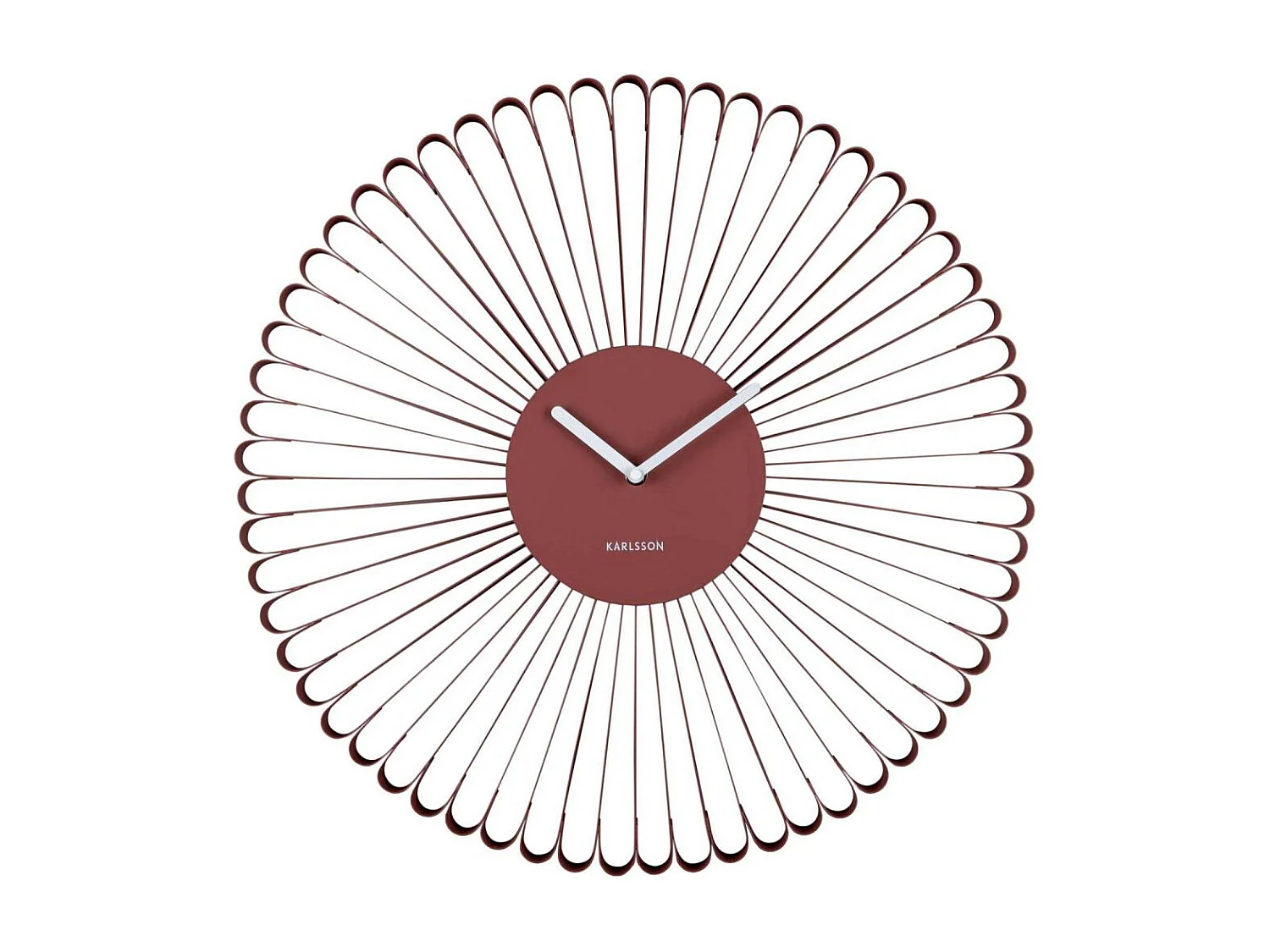 Horloge murale en métal Cascara