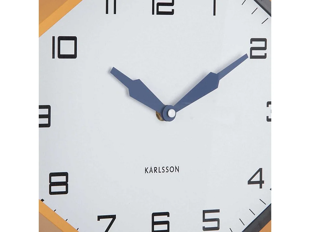 Horloge murale octogonale en résine Factory