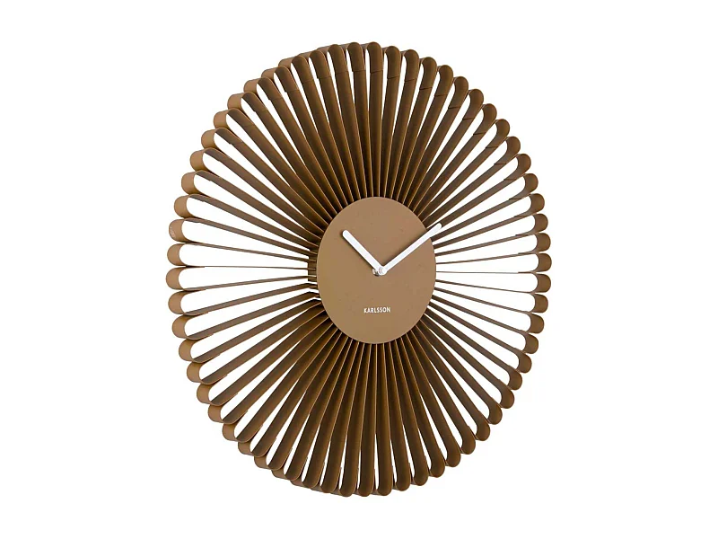 Horloge murale en métal Cascara