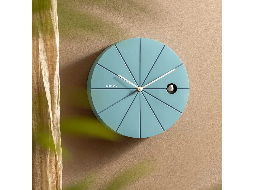 Horloge murale coucou en ABS Destacado Bleu