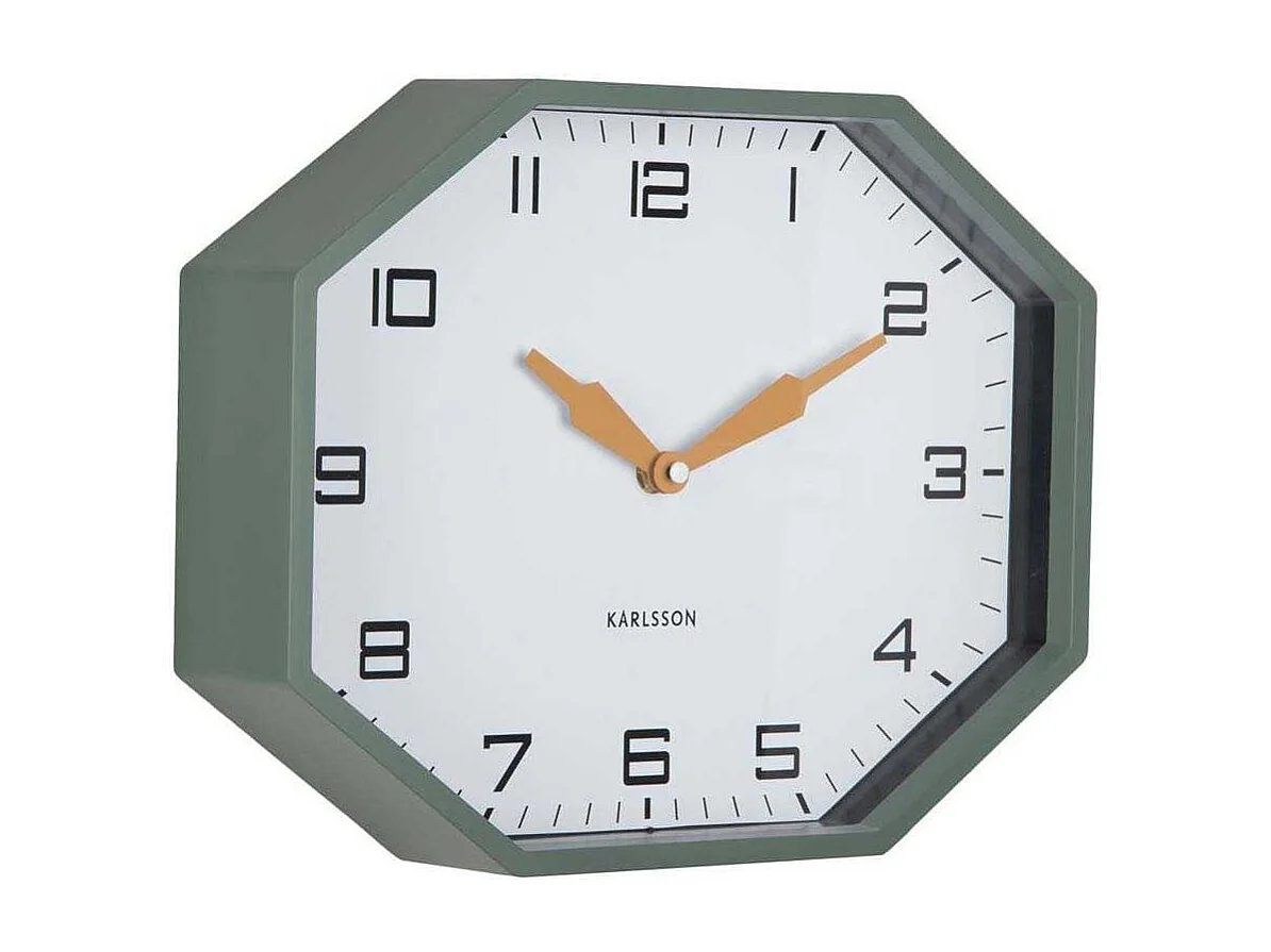 Horloge murale octogonale en résine Factory