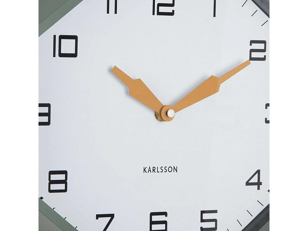 Horloge murale octogonale en résine Factory