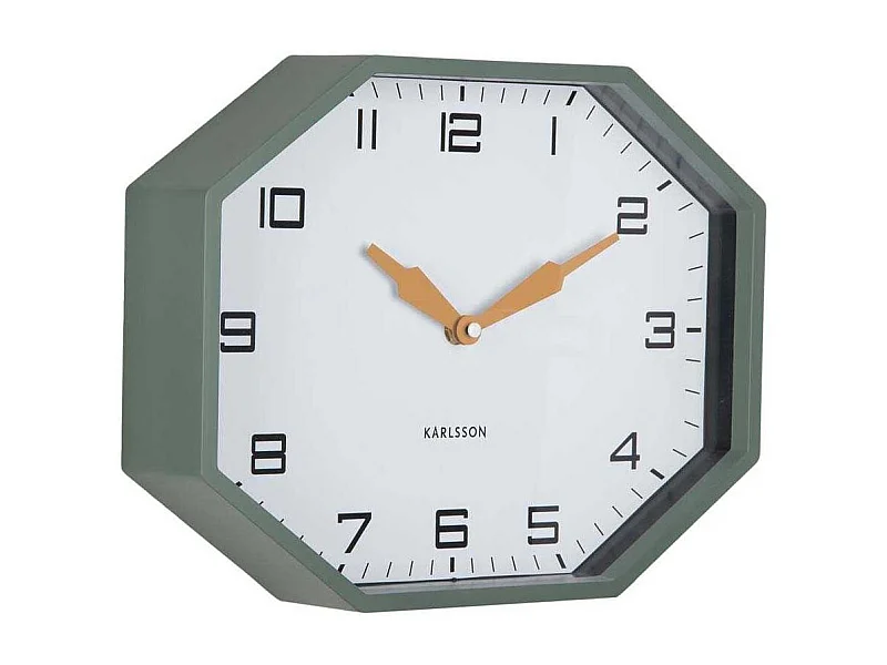 Horloge murale octogonale en résine Factory