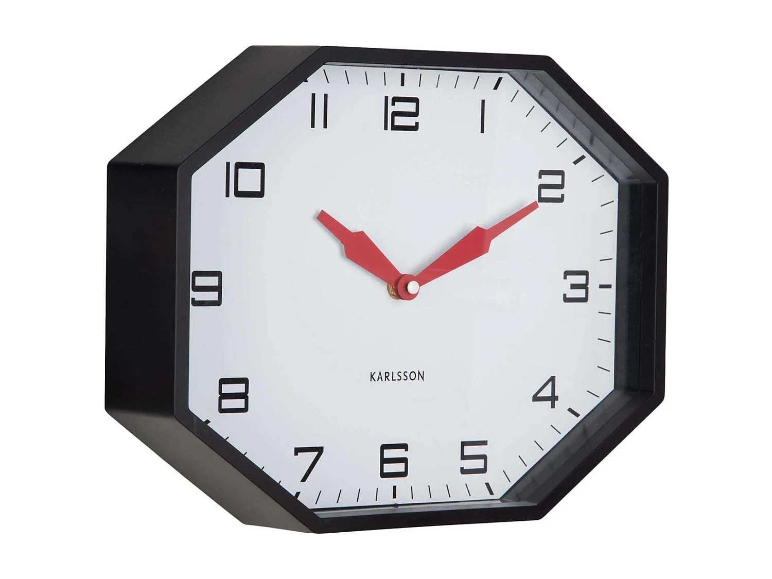 Horloge murale octogonale en résine Factory