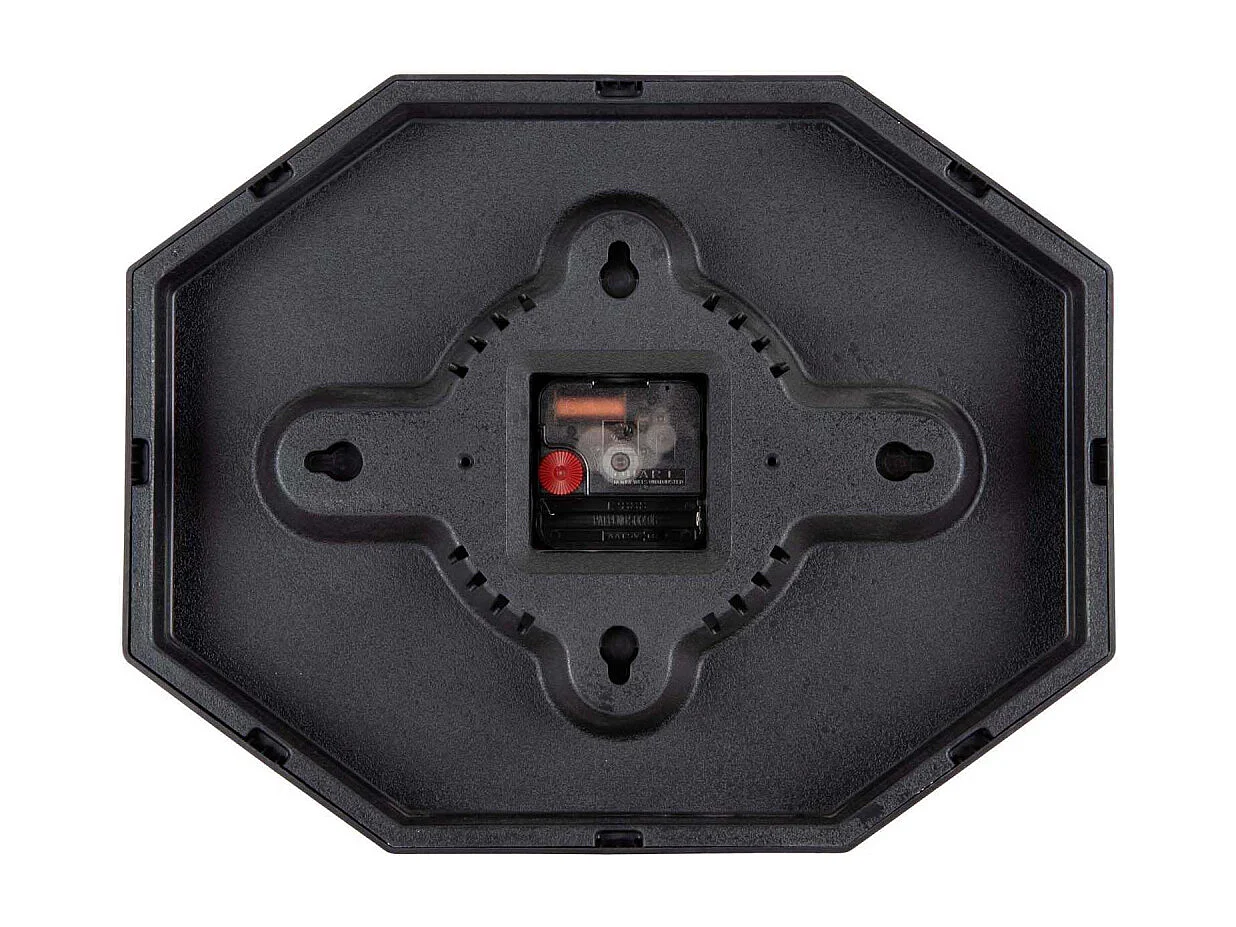 Horloge murale octogonale en résine Factory