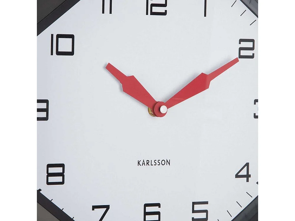 Horloge murale octogonale en résine Factory