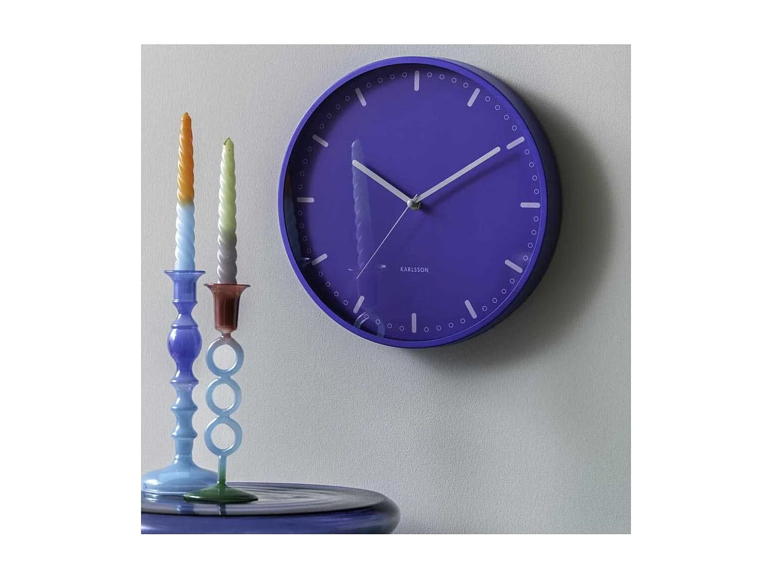 Horloge murale en aluminium Cool Retro