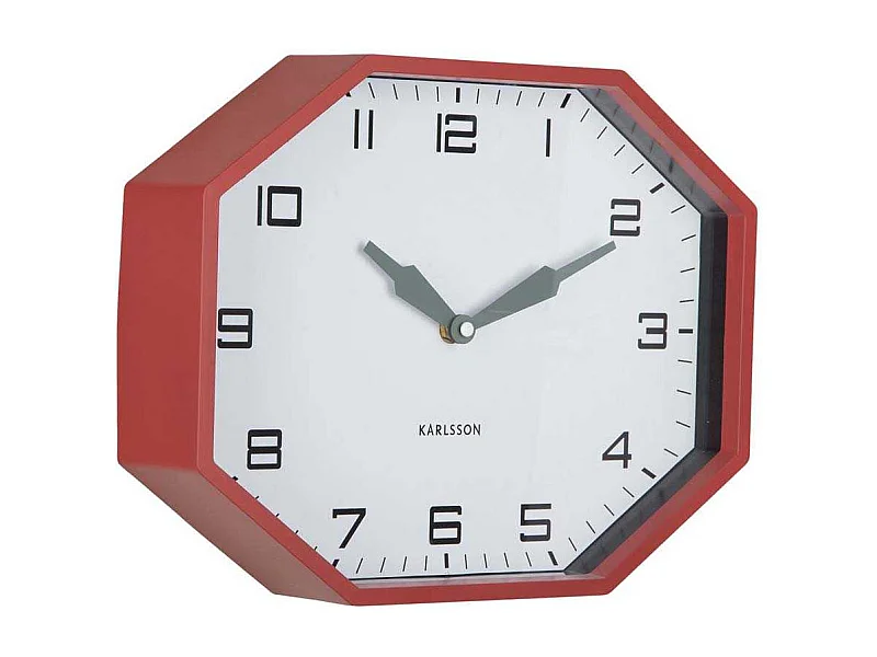 Horloge murale octogonale en résine Factory