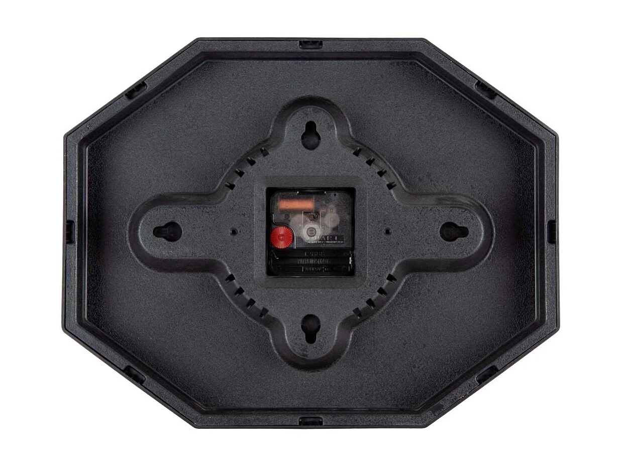 Horloge murale octogonale en résine Factory