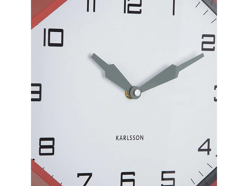 Horloge murale octogonale en résine Factory