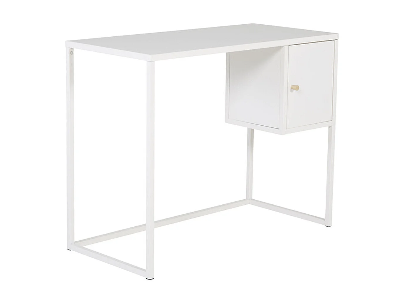 Bureau Design Avec Porte "Bakal" 95cm Blanc