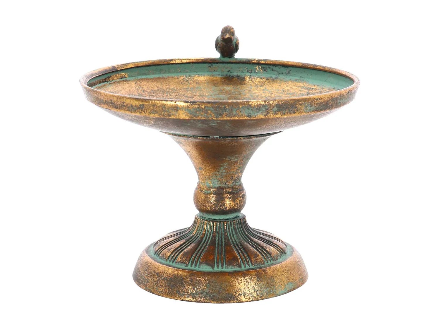 Bain d'oiseaux en étal vieilli Birdy