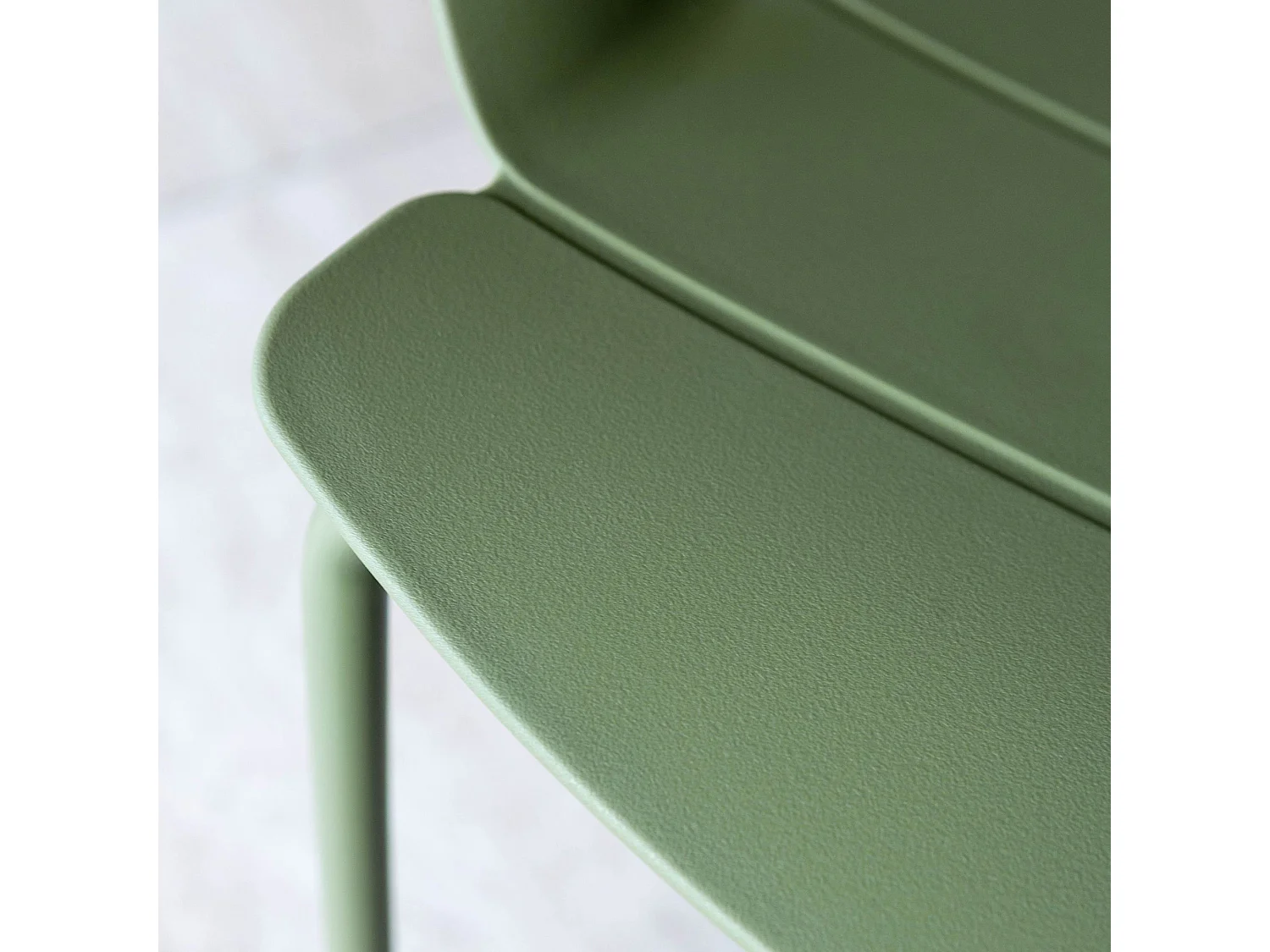 Now's Home - Lot De 4 Fauteuils De Table De Jardin En Polypropylène Et Metal Vert Montauk